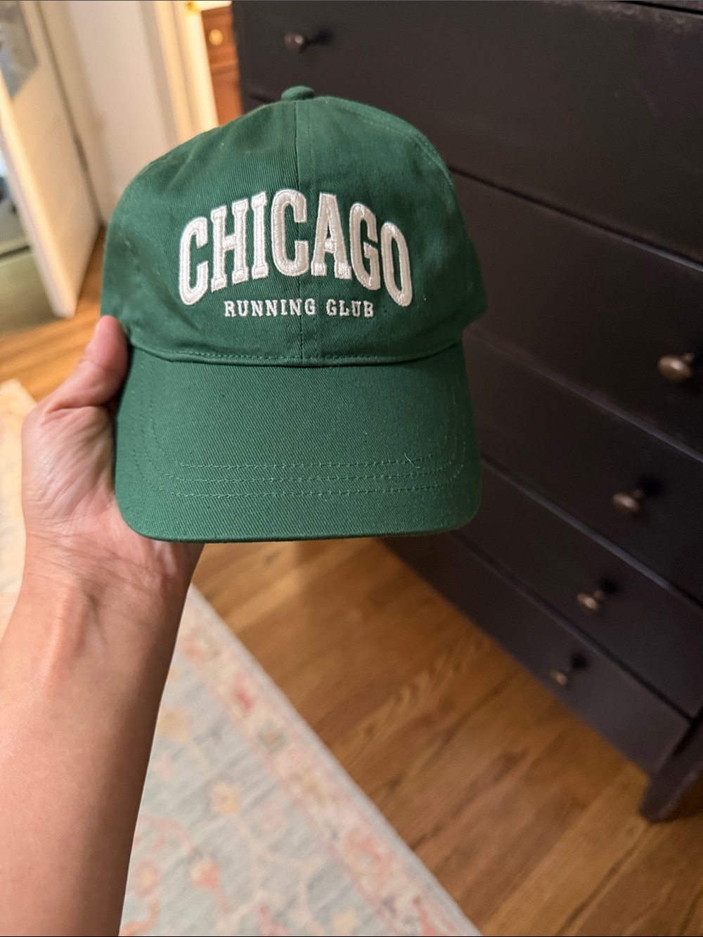 W Chicago Running Club Green Baseball Cap
